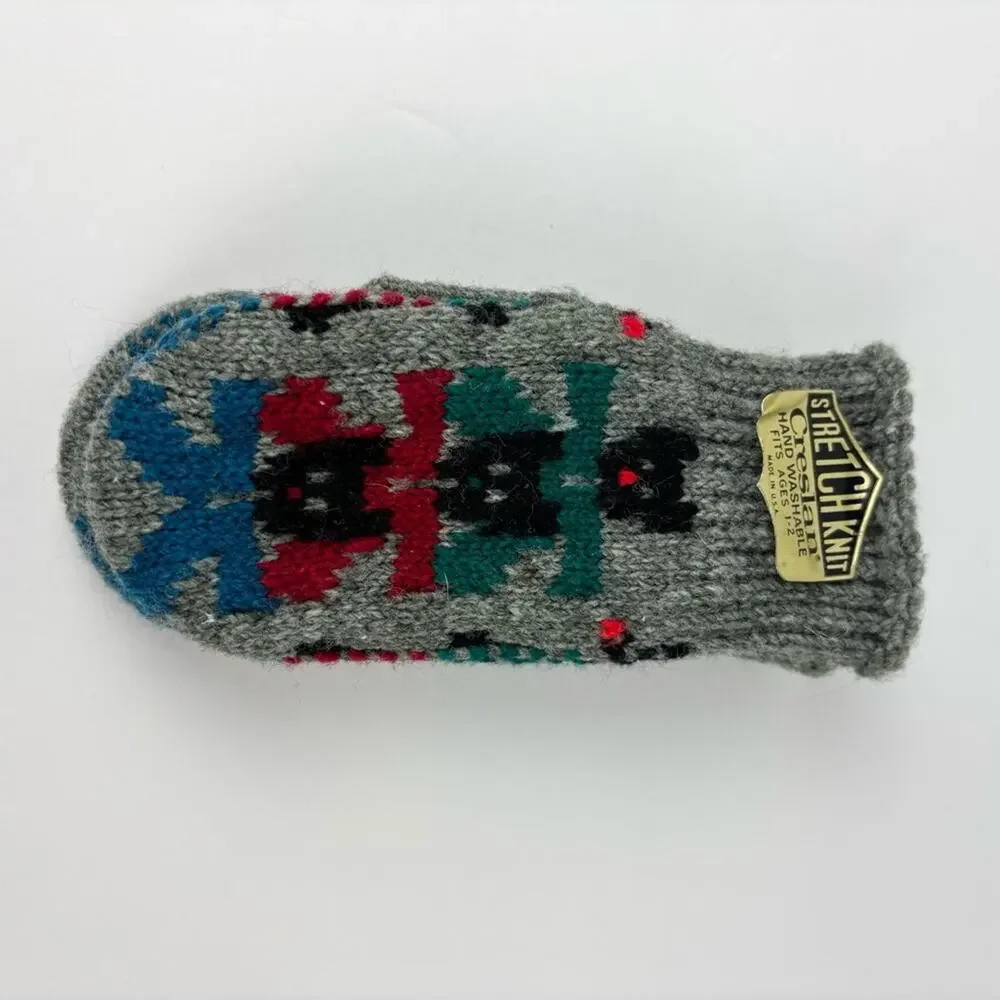 Vintage 60’s Creslan Kids Mittens NWT Deadstock